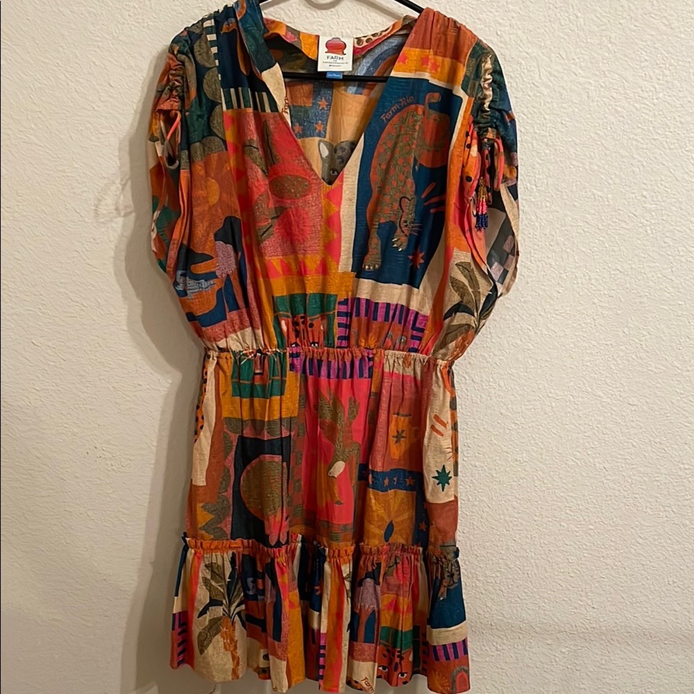 FARM Rio for Anthropologie - Feline Dress - MEDIUM